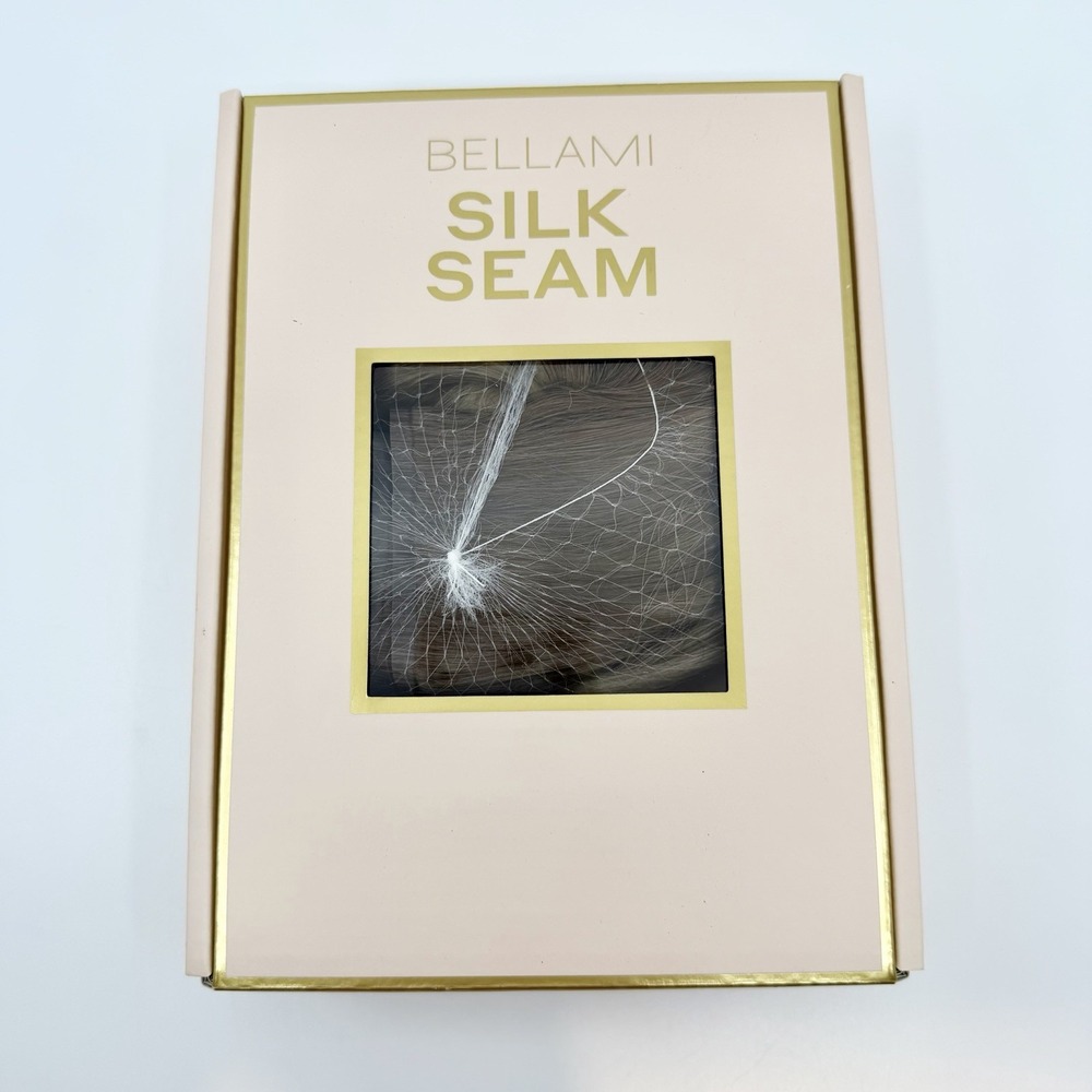 BELLAMI Silk Seam 24" Clip In Hair Caramel Latte Rooted 7 Piece NEW OPEN BOX